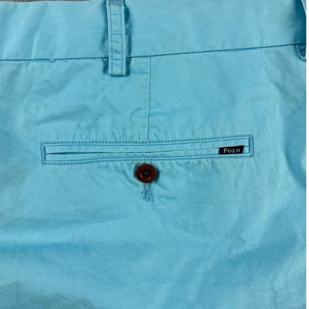 Polo Ralph Lauren Shorts Mens 38 Classic Fit Light Blue Cotton EUC